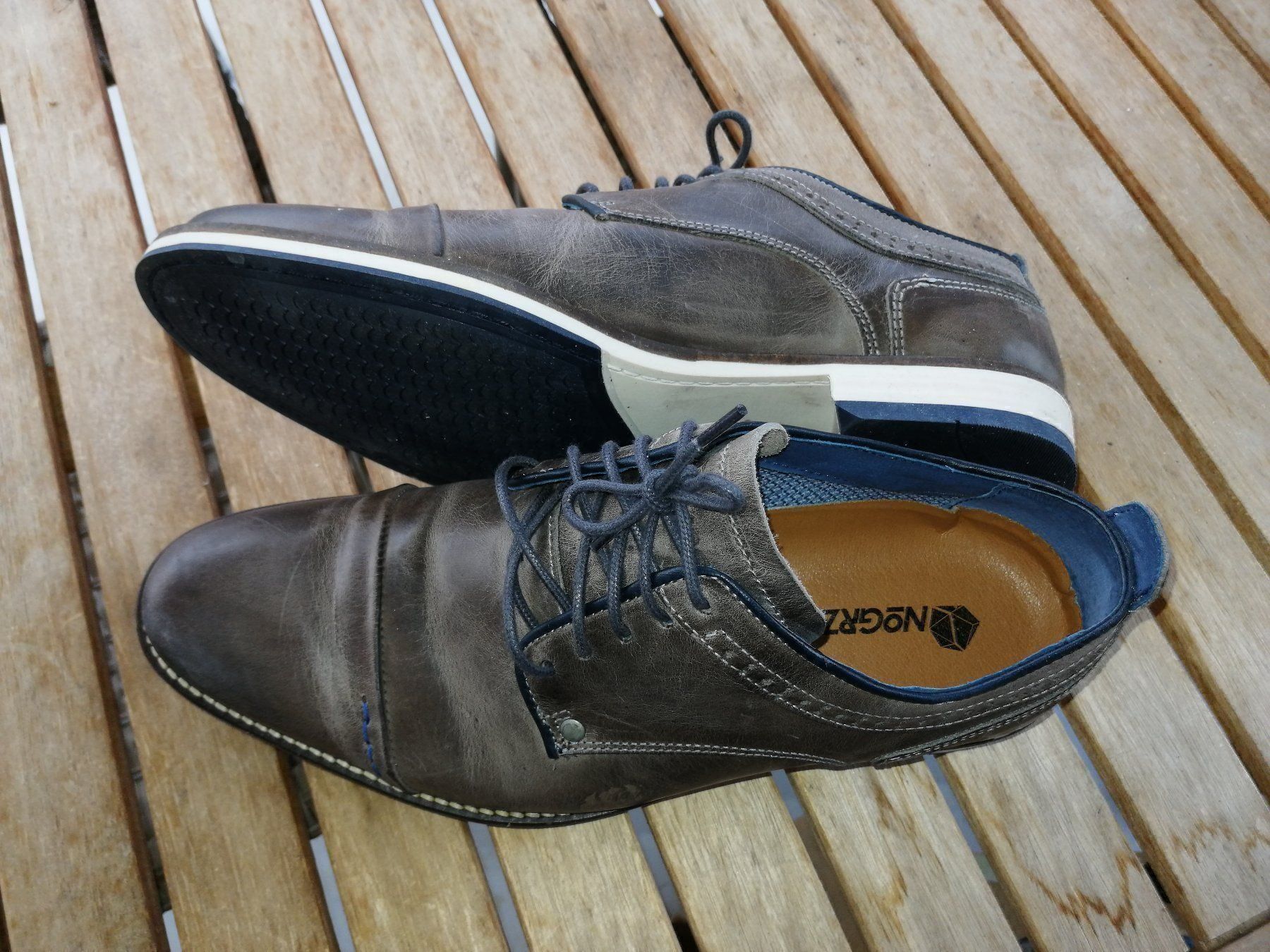 Scarpe da uomo: NoGRZ - Echtleder Herren-Halbschuhe / 40 – Nuovo e nell'imballaggio originale da Buchs ZH venduto da gecko84