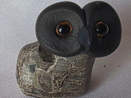 EuleFigur Naturstein Handgemacht sieh Foto wunder schön