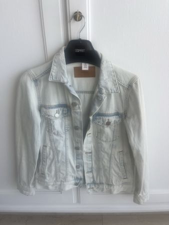 Jeansjacke Damen ausgebleicht denim Gr. M