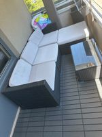 Polyrattan Sofa Set mit Tisch