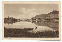 STEIN AM RHEIN Mann & Ruderboot am Ufer
