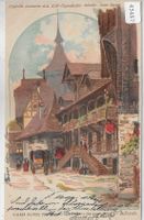 Paris 1900 - Village Suisse - Maison de Wald ZH - Litho