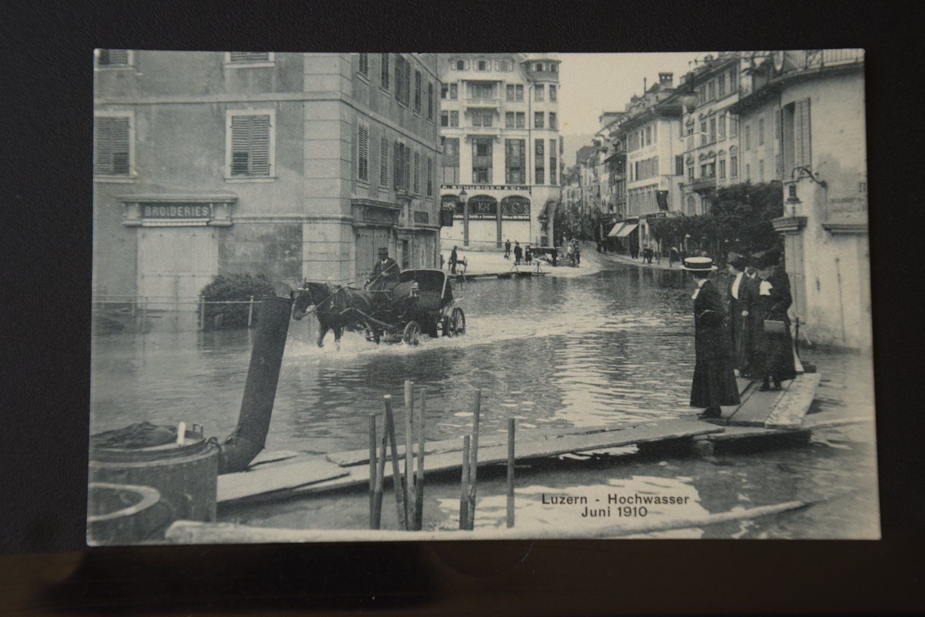 Cartoline postali: AK Luzern, Hochwasser 1910 – Usato da Luzern venduto da CH2018