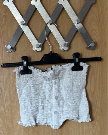 Weisses Sommer Top mit Knöpfen, Brandy Melville