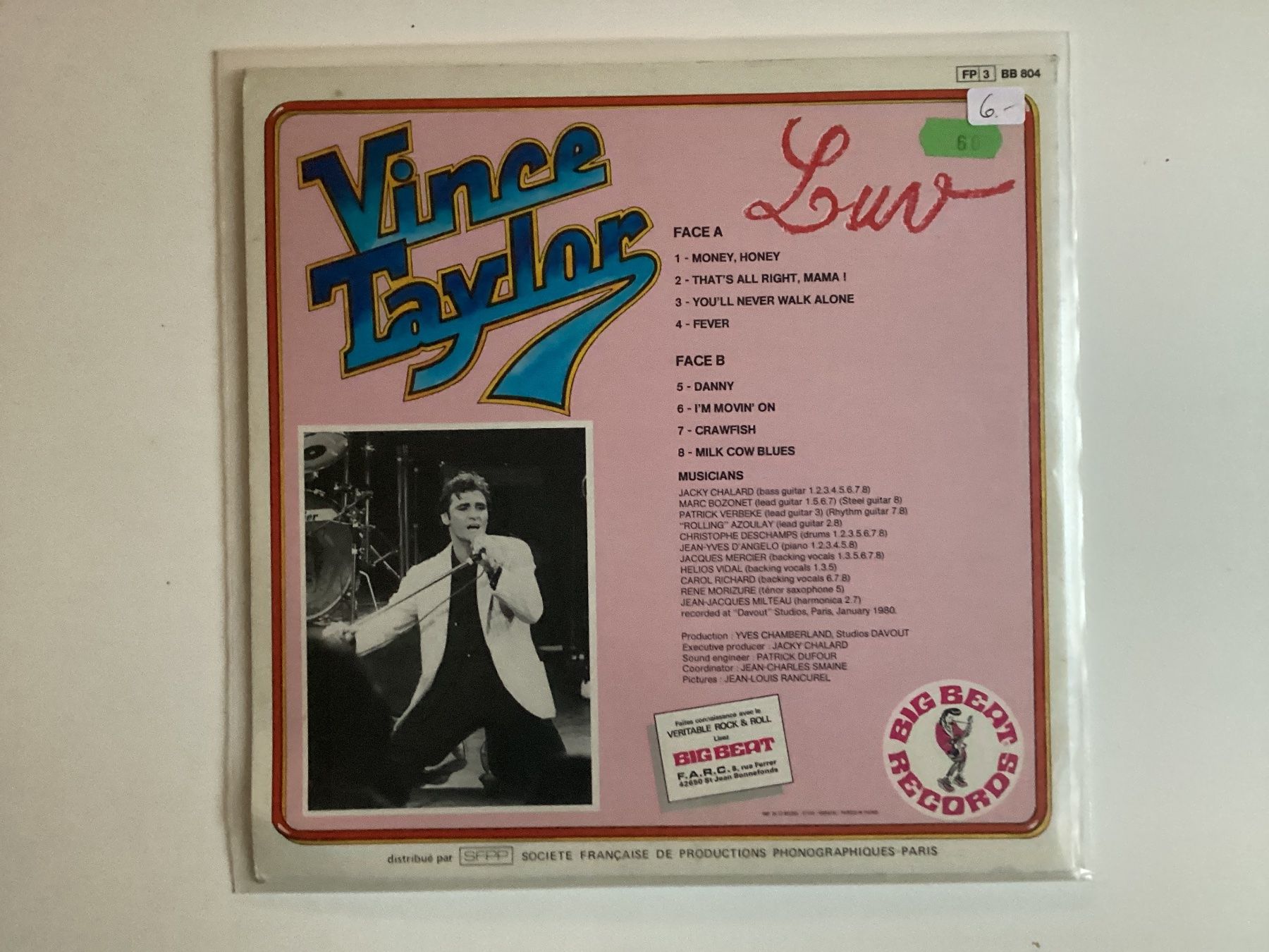Schallplatten: Vince Taylor 10” LP - Luv – Gebraucht aus Gutenswil von Hamzian 1