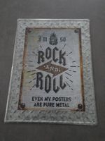 Cooles Metall-Schild "Rock & Roll" Deko Shabby Chic