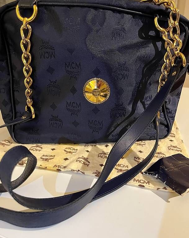 Mcm Taschen: MCM Schultertasche: Tasche Navy Nylon – Gebraucht aus Männedorf von fel_ynj7 3
