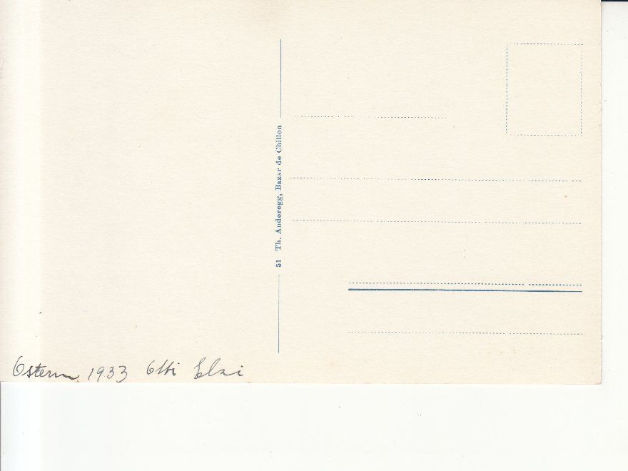 Cartoline postali: Chillon 1933 – Usato da Bürglen TG venduto da StampGraf 1