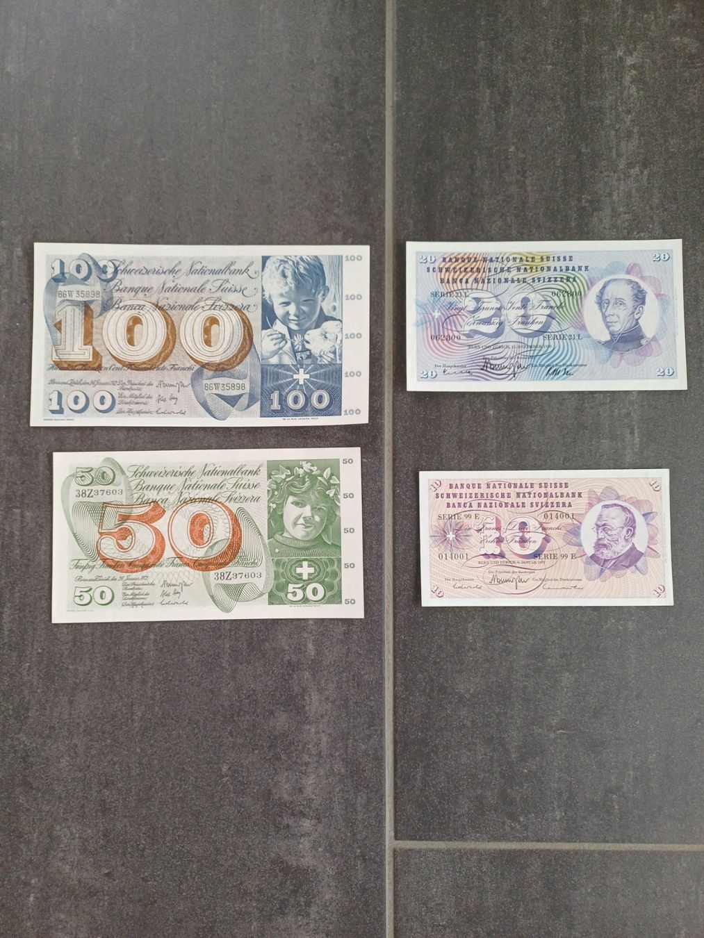 Banconote: Schweizer Banknoten-Sammlung, alte Serie – Nuovo (secondo la descrizione) da Wetzikon ZH venduto da siga01