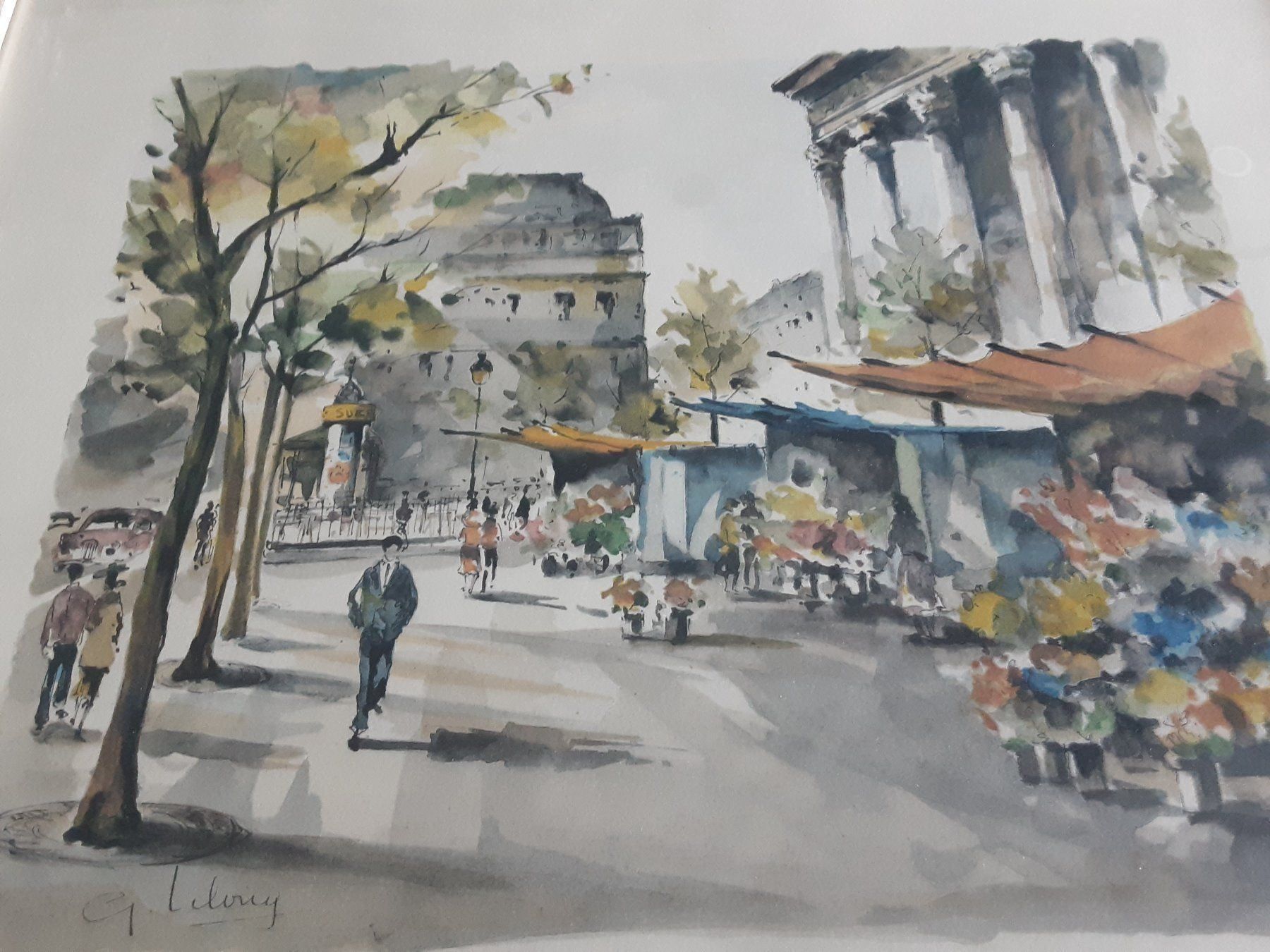 Grafica & Litografie: Lithographie von G. Lelong, Paris – Usato da St. Gallen venduto da charly92 1