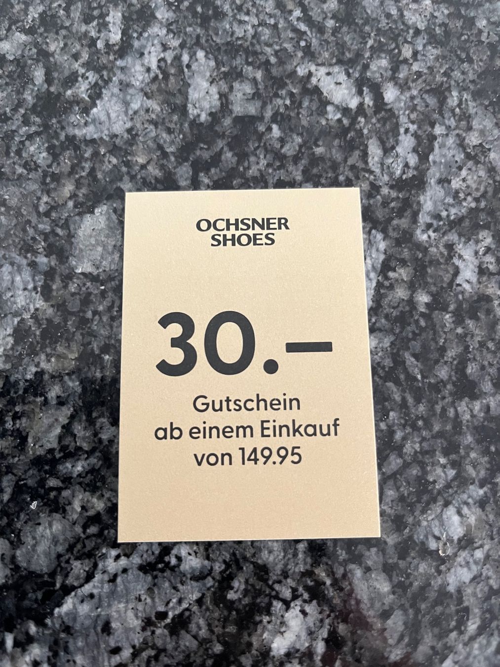 Ochsner Shoes Buoni: Gutschein Ochsner Shoes 30.- – Nuovo (secondo la descrizione) da Aarau venduto da Swifty03