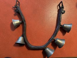 Antike Schlittenglocken / Glocken Lederband / Pferde