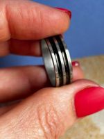 Herrnring Stahl 2 black lines (63)