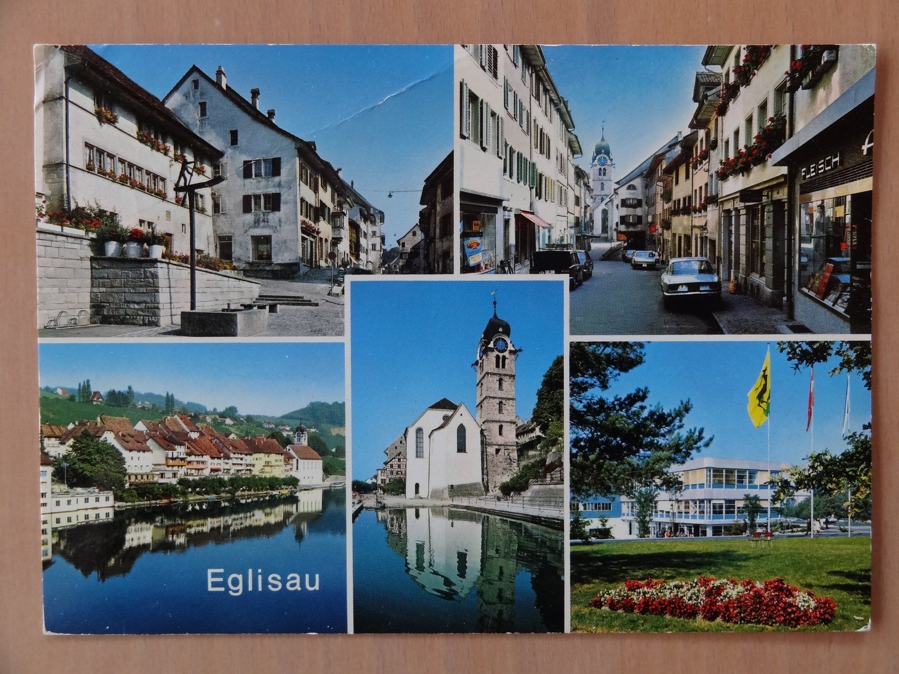 Cartoline postali: Eglisau - ZH - Vintage Suisse - 1978 – Usato da St Léonard venduto da Riglin