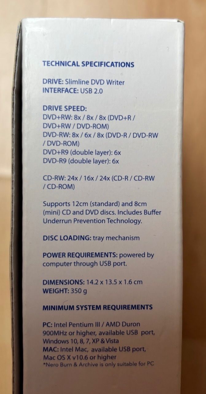 Verbatim Lettore multimediale & Streamer: Verbatim   External Slimline CD/DVD Writer – Usato da Oberengstringen venduto da Dutti060 4