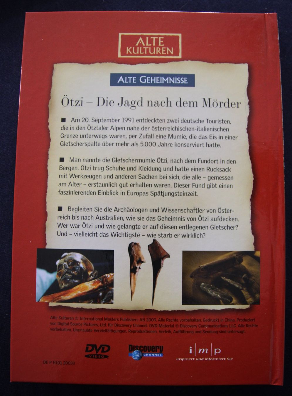 Alle DVDs: Alte Kulturen DVD Ötzi Doku – Gebraucht aus Matten b. Interl von dvdblurayneu 1