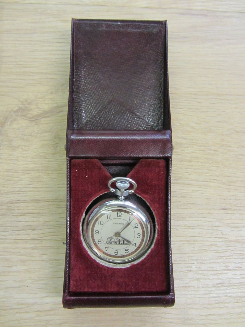Cimier Orologi: CIMIER Taschenuhr ,,Eisenbahn,, mit Box – Usato da Hölstein venduto da nialawatch 5
