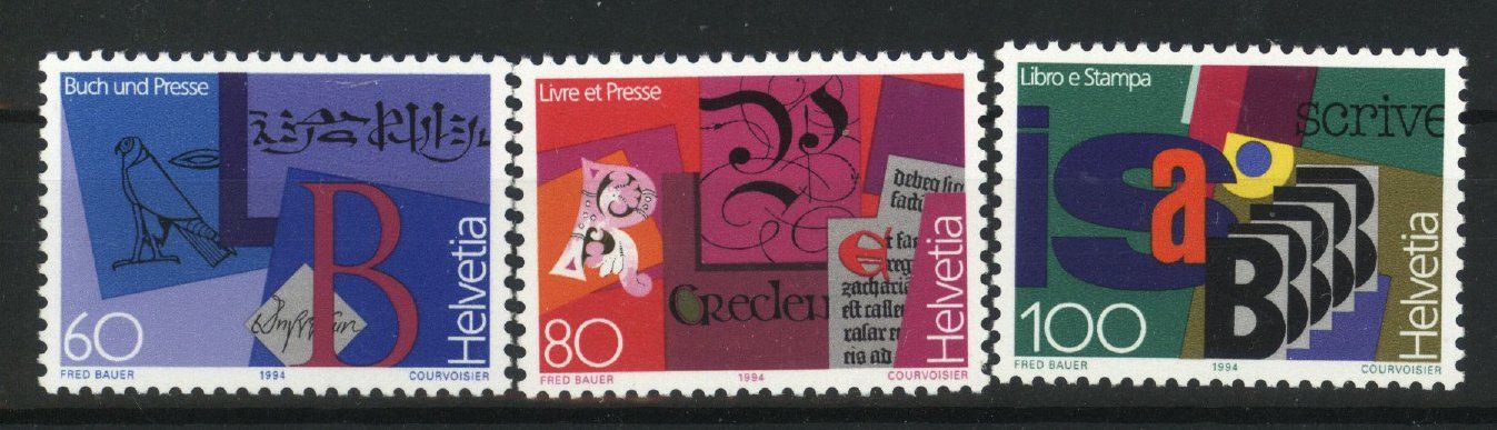 Alle Briefmarken: 1994, Sonderpostmarken III ** – Gebraucht aus Willisau von Vollstempel