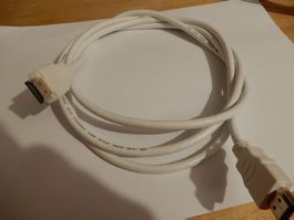 HDMI Kabel mit Ethernet weis