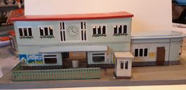 Modelleisenbahn Bahnhof Blech Made in Western Germany