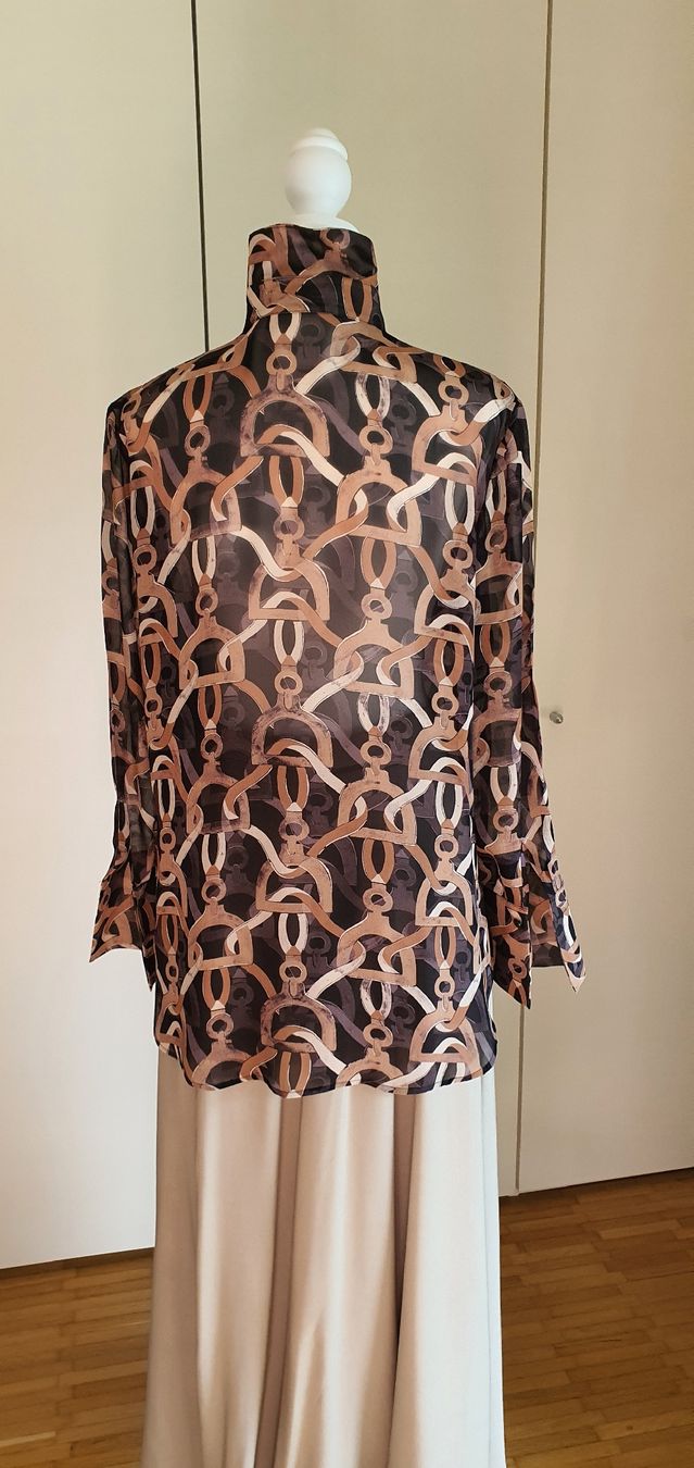 Luisa Cerano Camicette: Luisa Cerano Seidenbluse – Nuovo (secondo la descrizione) da Basel venduto da Kristal4 7