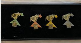 Leysin Rock Festival 92 – 4 Pin's Collector Set + orig. Box