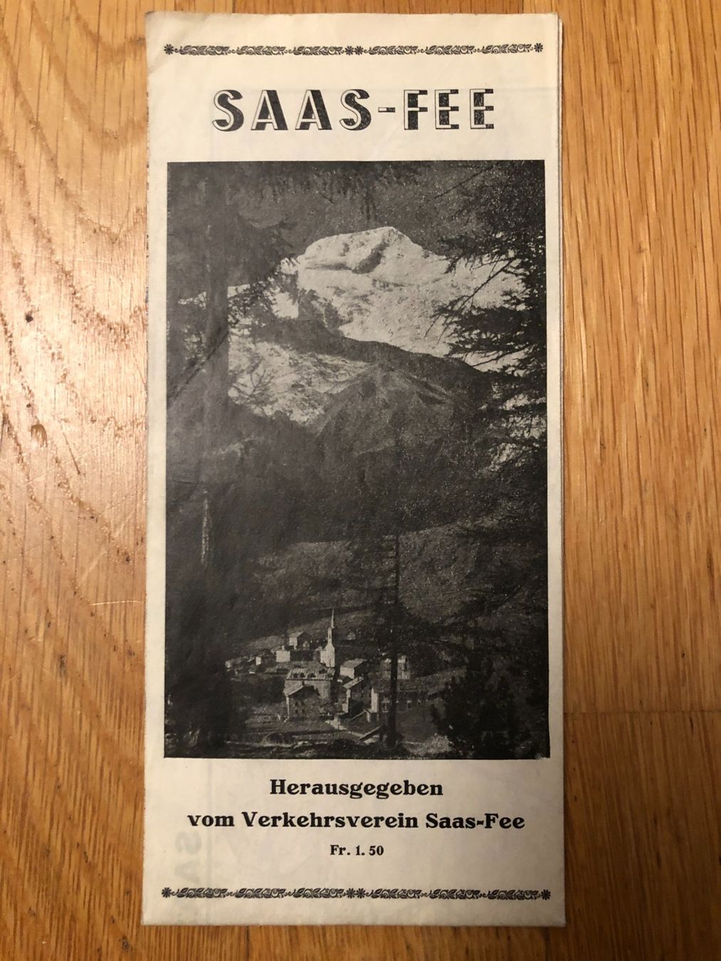 Cartine & Atlanti: Saas Fee. Exkursionen. Skitouren. 1946 – Usato da Zürich venduto da allp