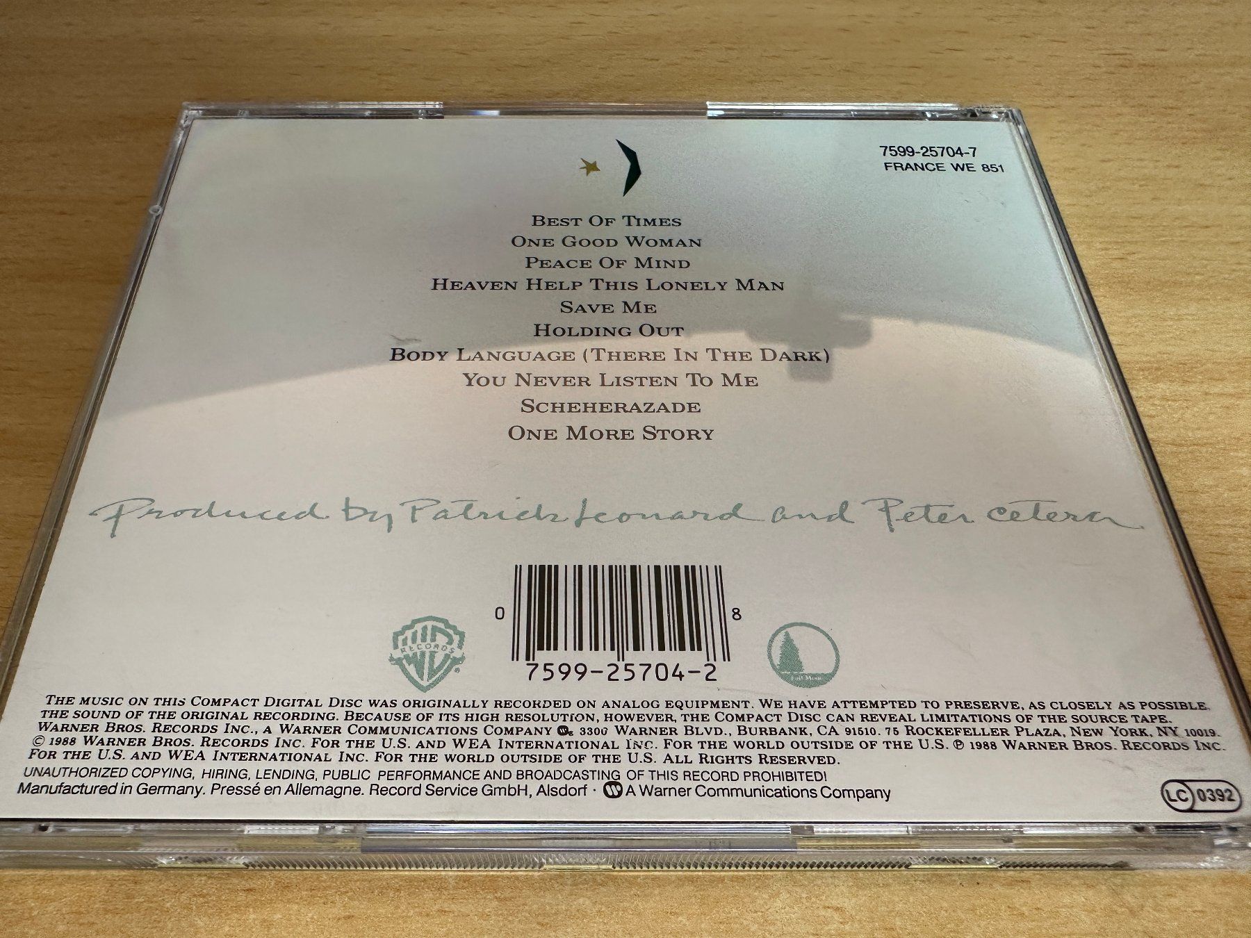 CD: Peter Cetera – One More Story – Usato da Rikon im Tösstal venduto da Alpenmutz 1