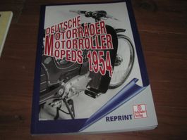 Buch Deutsche Motorräder Mopeds 1954 - Schrader Verlag
