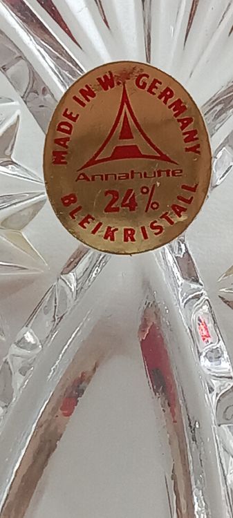 Servierplatten: Elegante Kristallschale, Made in W. Germany, Anna Hurte – Gebraucht aus Buttikon SZ von MH1976 1