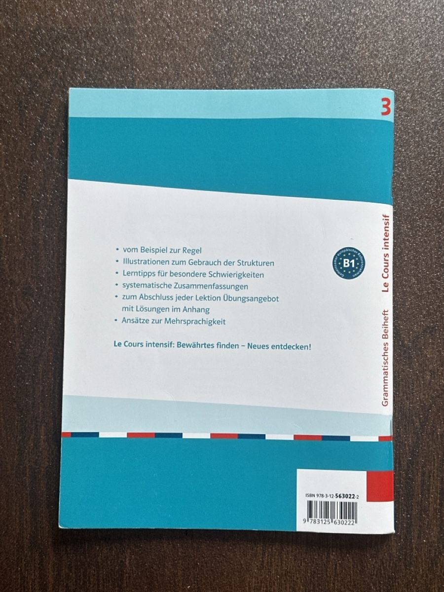 Libri: Französisch Grammatikheft "Le Cours intensif 3" – Usato da Neerach venduto da Matug1248 1