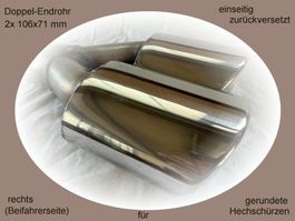 Doppel-Endohr 2x 106x71mm aussen zurückversetzt UNIVERSAL-ER