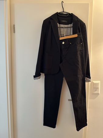 Hallhuber Hosenanzug leger schwarz 