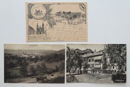 Arlesheim mit Dom, Hotel Löwen.Dorfansicht mit Bauernfamilie