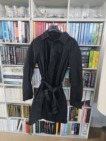 Prada Trenchcoat Mantel Schwarz 46