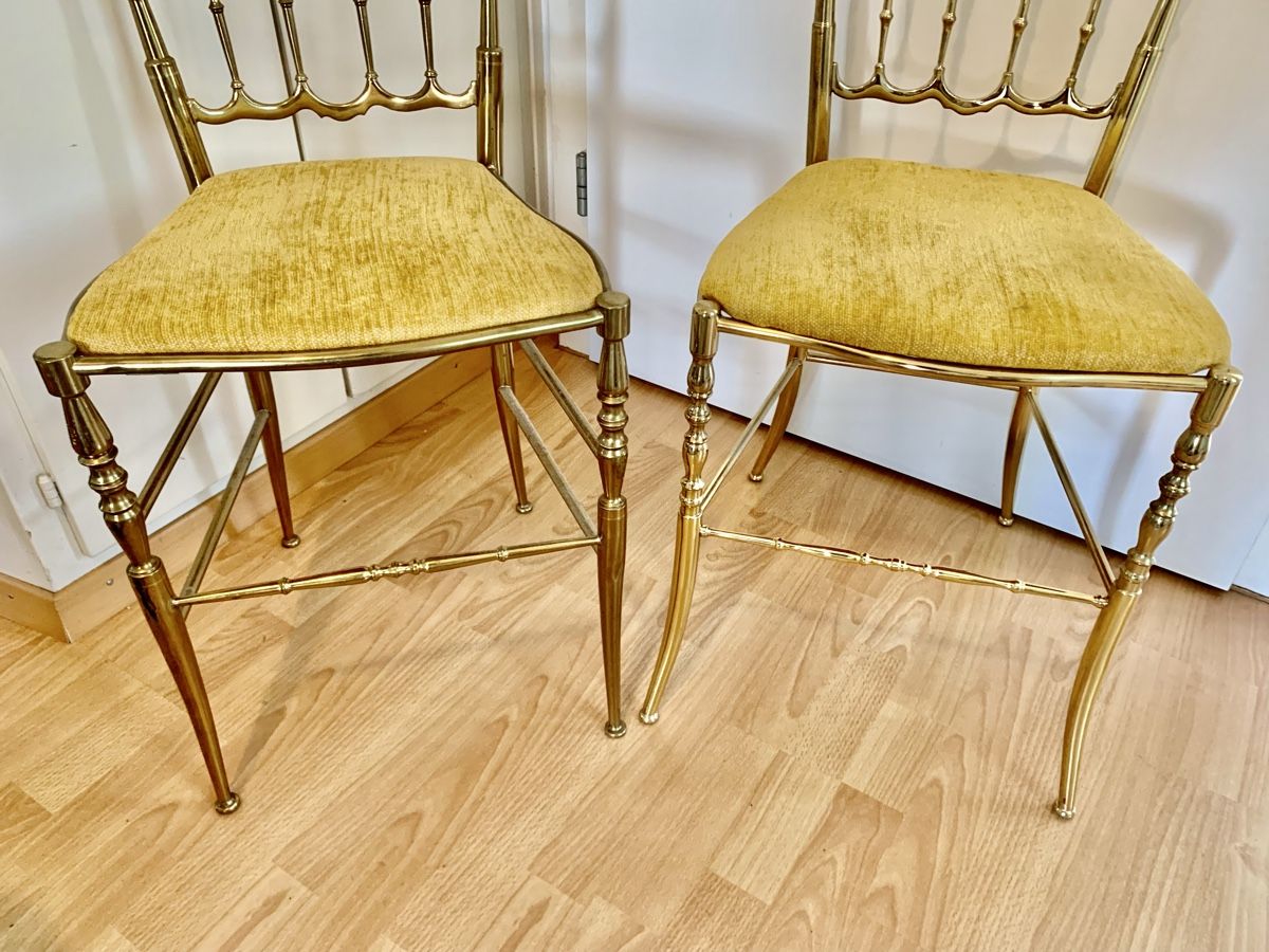 Chaises: 2 exklusive tolle Messing Stühle, – D'occasion à Wallisellen par Died 2