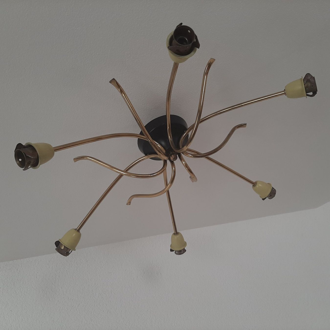 Lustres & lampes de plafonds: 50er 60er Sputnik Lampe Deckenlampe Mid Century Spinne – Défectueux à Erschwil par Karabella 2