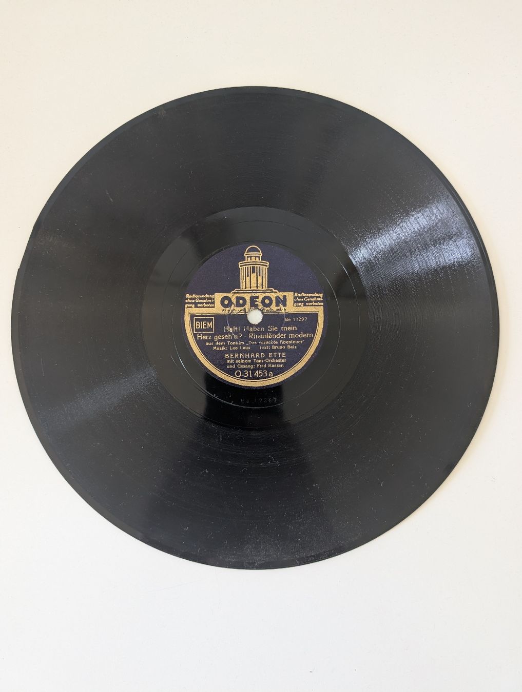 Dischi in vinile: Schellackplatte "Erika!" (Herms Niel) / Odeon WW2 – Usato da Widnau venduto da angiel02 2