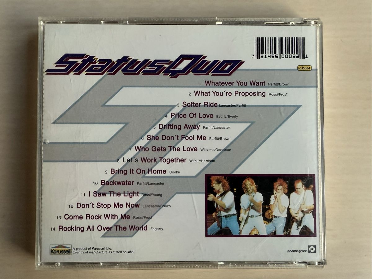 CD: Status Quo CD "A Few Bars More" Klassiker Rock – Usato da Oberried Brienz venduto da Chyara 1