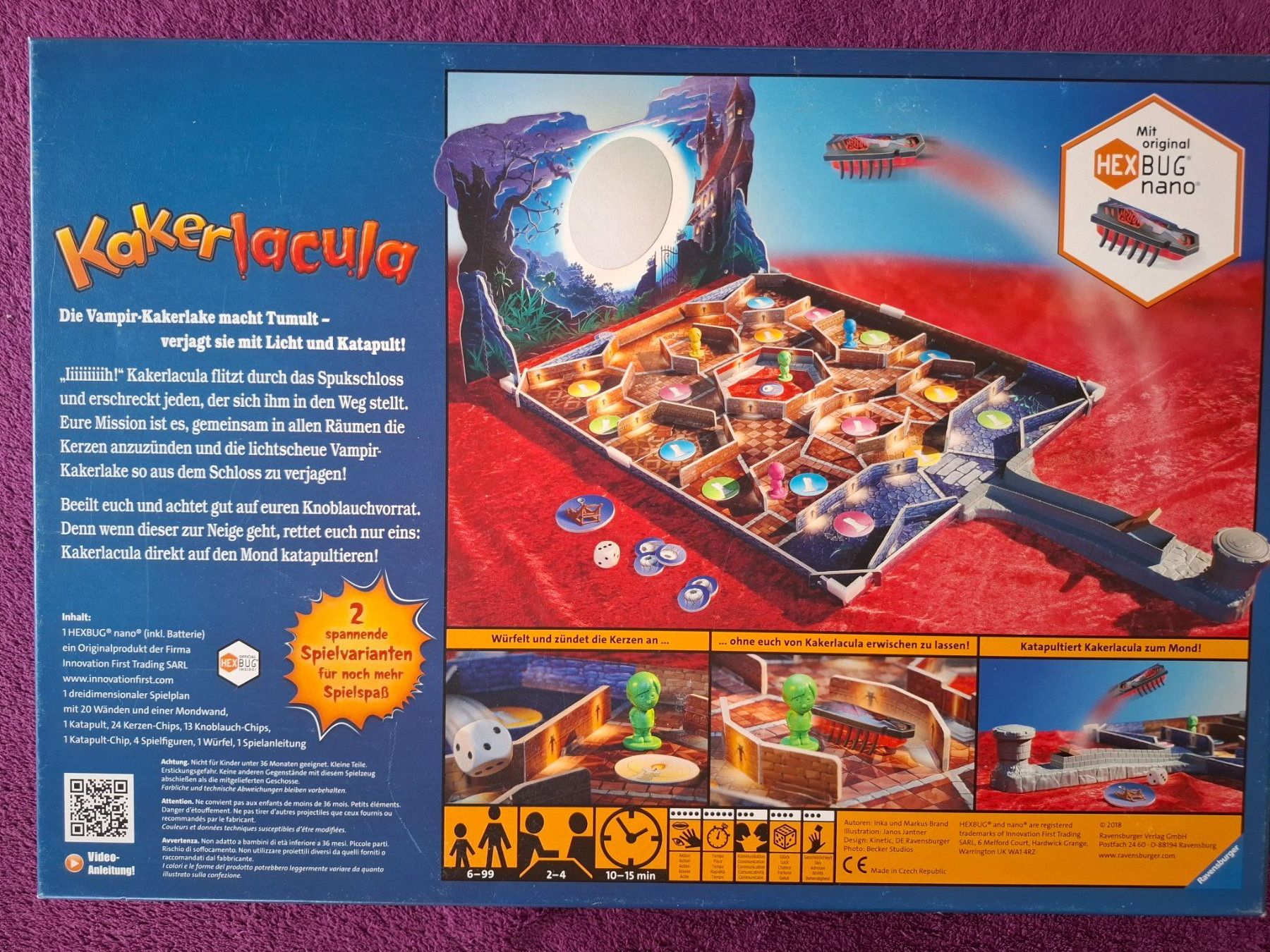 Ravensburger Giochi: lustiges Ravensburger Spiel - Kakerlacula – Usato da Müllheim Dorf venduto da Seeeule01 6