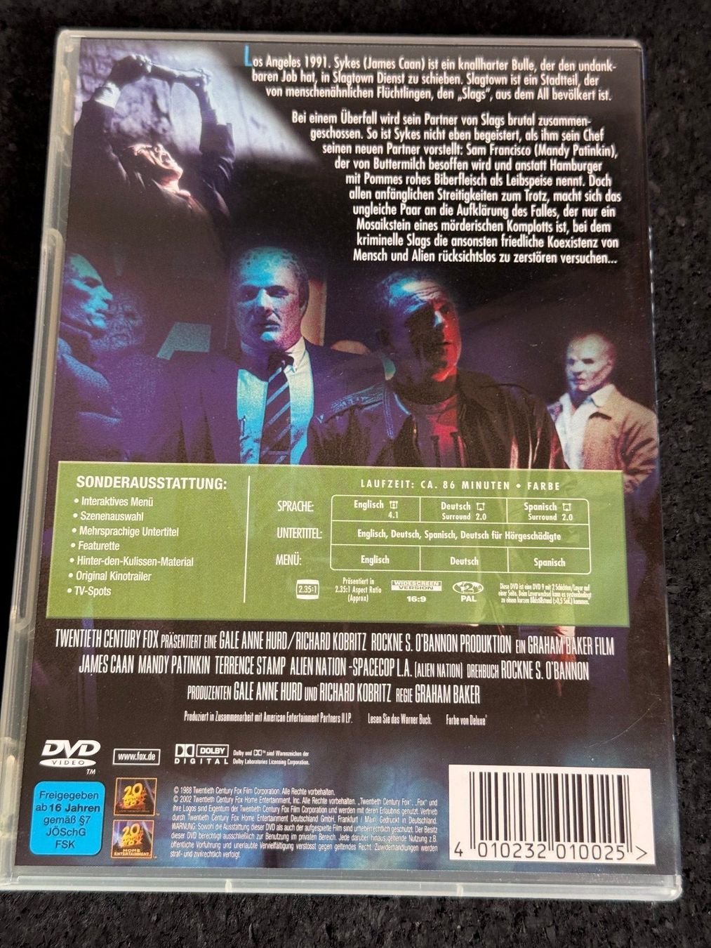 Tutti i DVDs: Alien Nation Spacecop L.A.1991 DVD EN/DE/SP – Usato da Fribourg venduto da tschjoly 1
