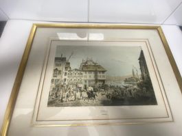 Bild Zürich Limmatquai Lithografie  von 1878 (235)