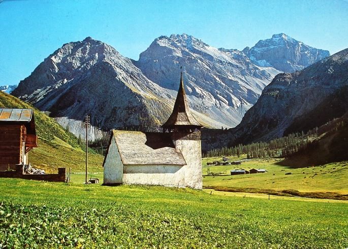 Ansichtskarten: DAVOS Sertig-Dörfli – Gebraucht aus Jona von philajona