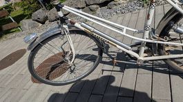 Fahrrad Oldtimer Peugeot weiss