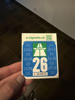Swiss Highway Vignette 2026 Adhesive Sticker Unused