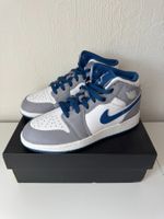 Nike Air Jordan 1 Mid Cement Blue Grösse 36.5 Neu Ungetragen