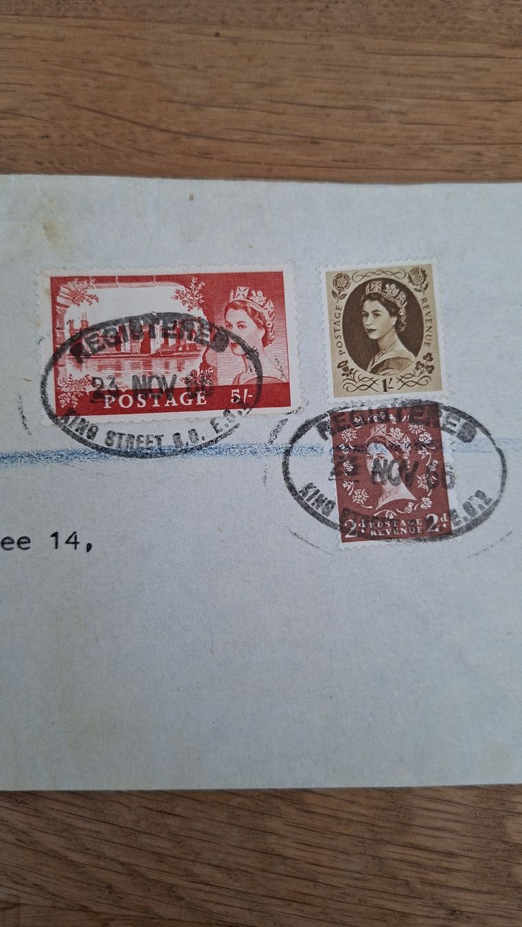 Tutti i francobolli: Enveloppe postale Londres Bâle 1966 recommandé état usagé – Usato da Court venduto da sch_99mz 1