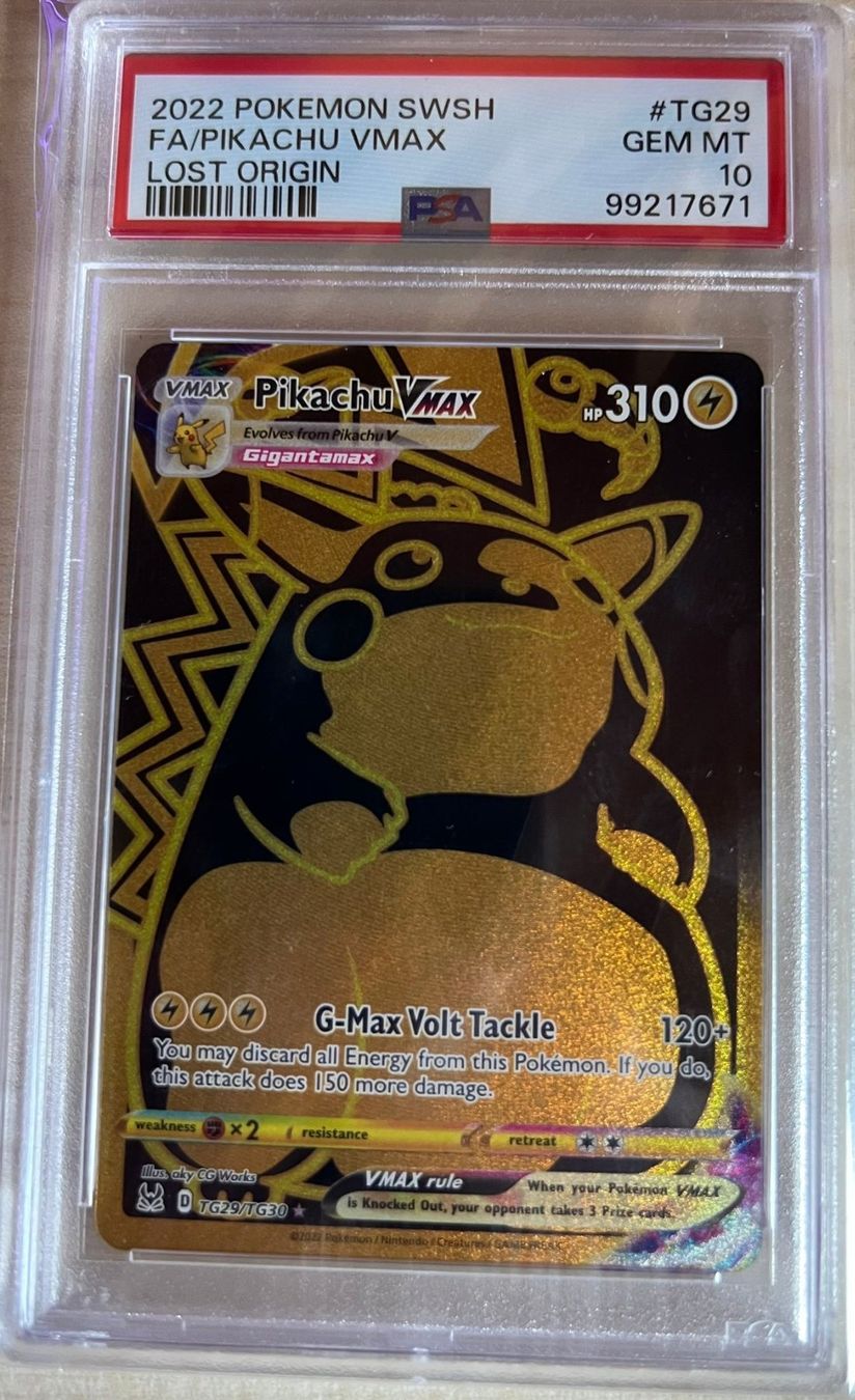 Pokémon Carte collezionabili: Pikachu VMAX TG29/TG30 PSA 10 Gem Mint Lost Origin – Nuovo (secondo la descrizione) da Appenzell venduto da 2basic