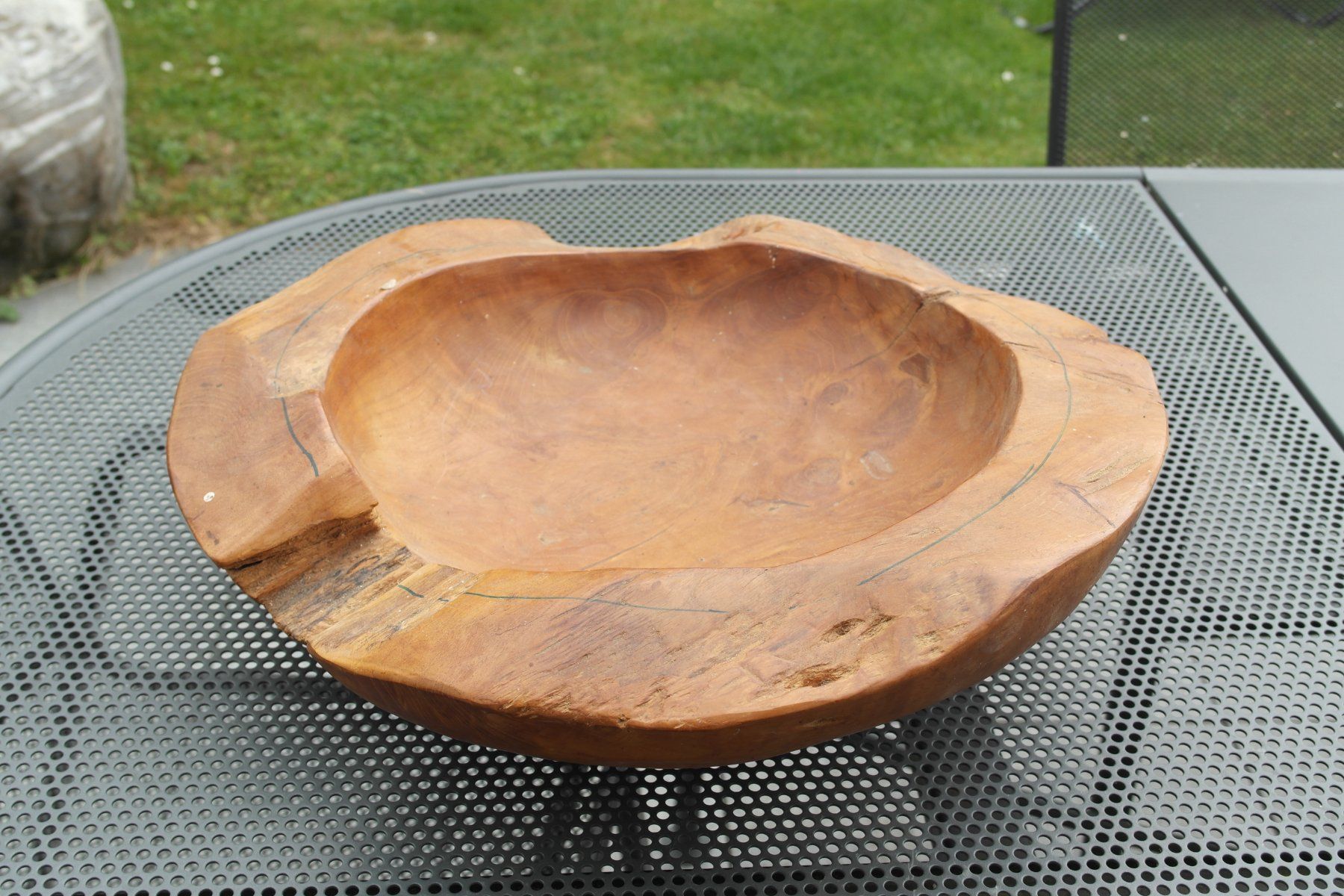 Schalen: Holzschale Teak  Schüssel – Gebraucht aus meisterschwanden von Prontoloni.