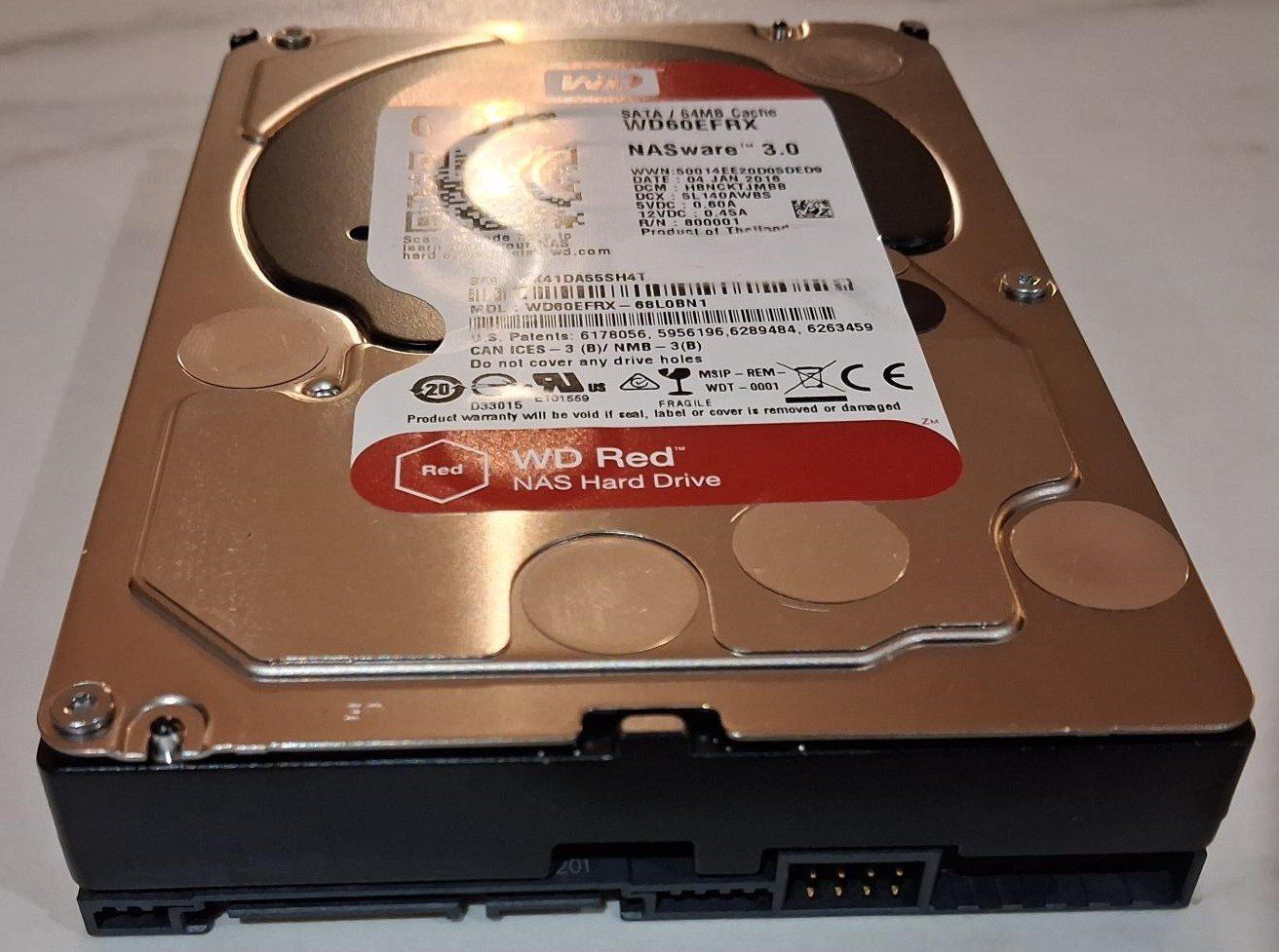 Western Digital Harddisks: WD Red 6.0TB NAS Hard Drive – Gebraucht aus Spreitenbach von PremiumNotebooks 1